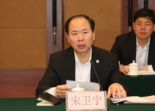 2016年4月13日,烟台市副市长宋卫宁在全市智慧消防安全服务云平台